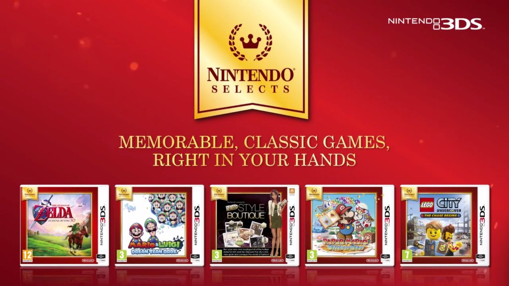 5 nouveaux jeux 3DS arrivent dans la Nintendo Select