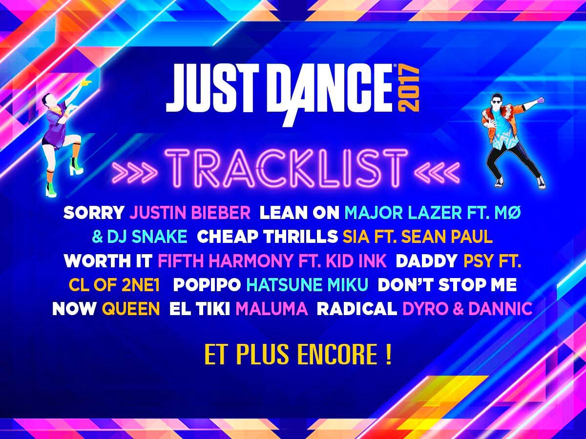 Just Dance 2017 annoncé officiellement sur Wii U et Nintendo NX !