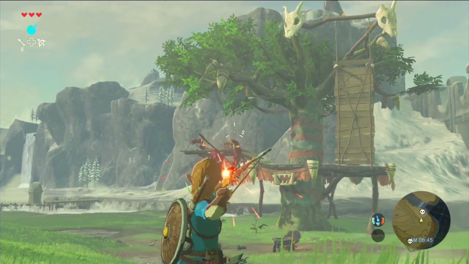 Présentation de l’arc et des flèches dans Zelda: Breath of the Wild sur Wii U et Nintendo NX