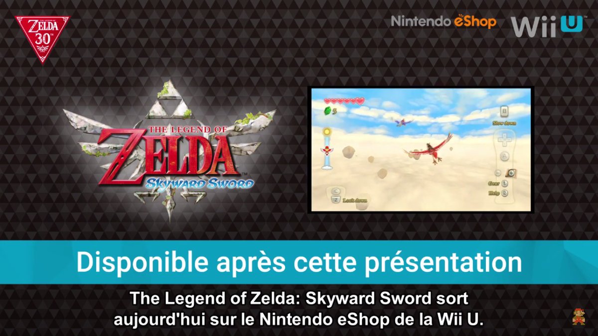 Zelda: Skyward Sword est disponible sur l’eShop Wii U