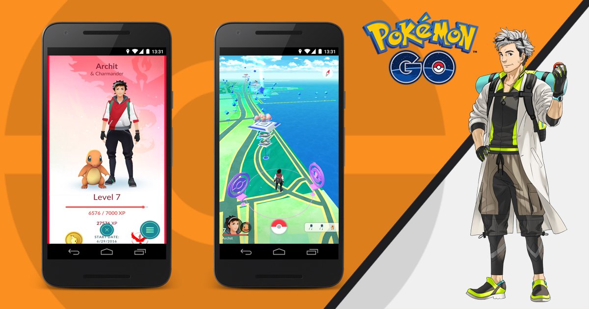 Pokémon Go :  Sortez et explorez avec votre Copain Pokémon !