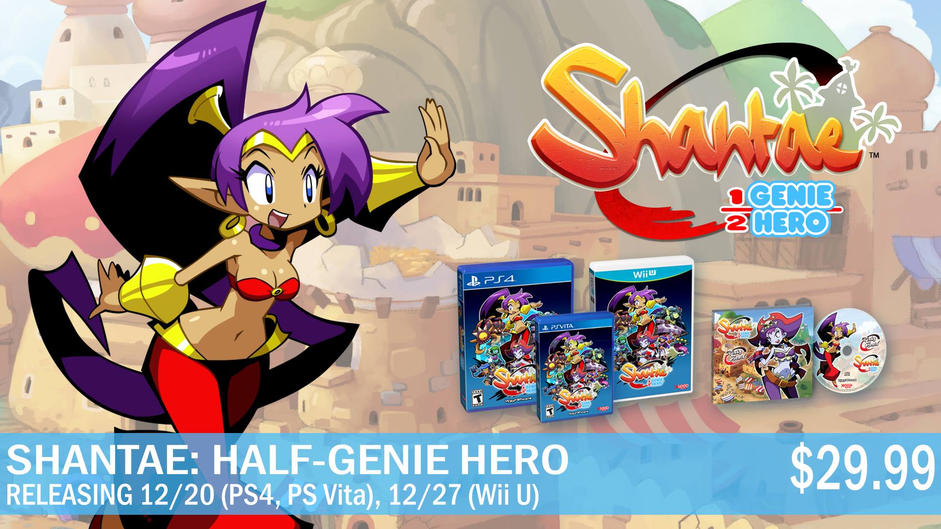 Shantae Half-Genie Hero : trailer de lancement et date pour la version physique