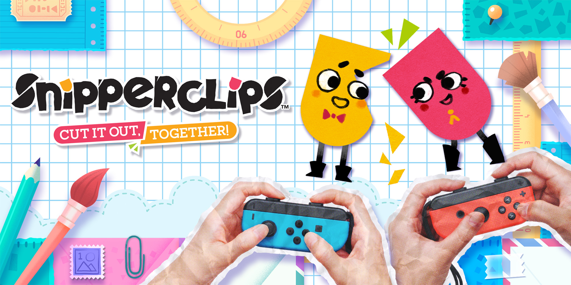 Snipperclips – Les deux font la paire, un jeu de casse-tête créatif sur Switch