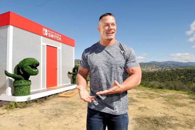 Le catcheur John Cena fait la promotion de la Nintendo Switch aux États-Unis