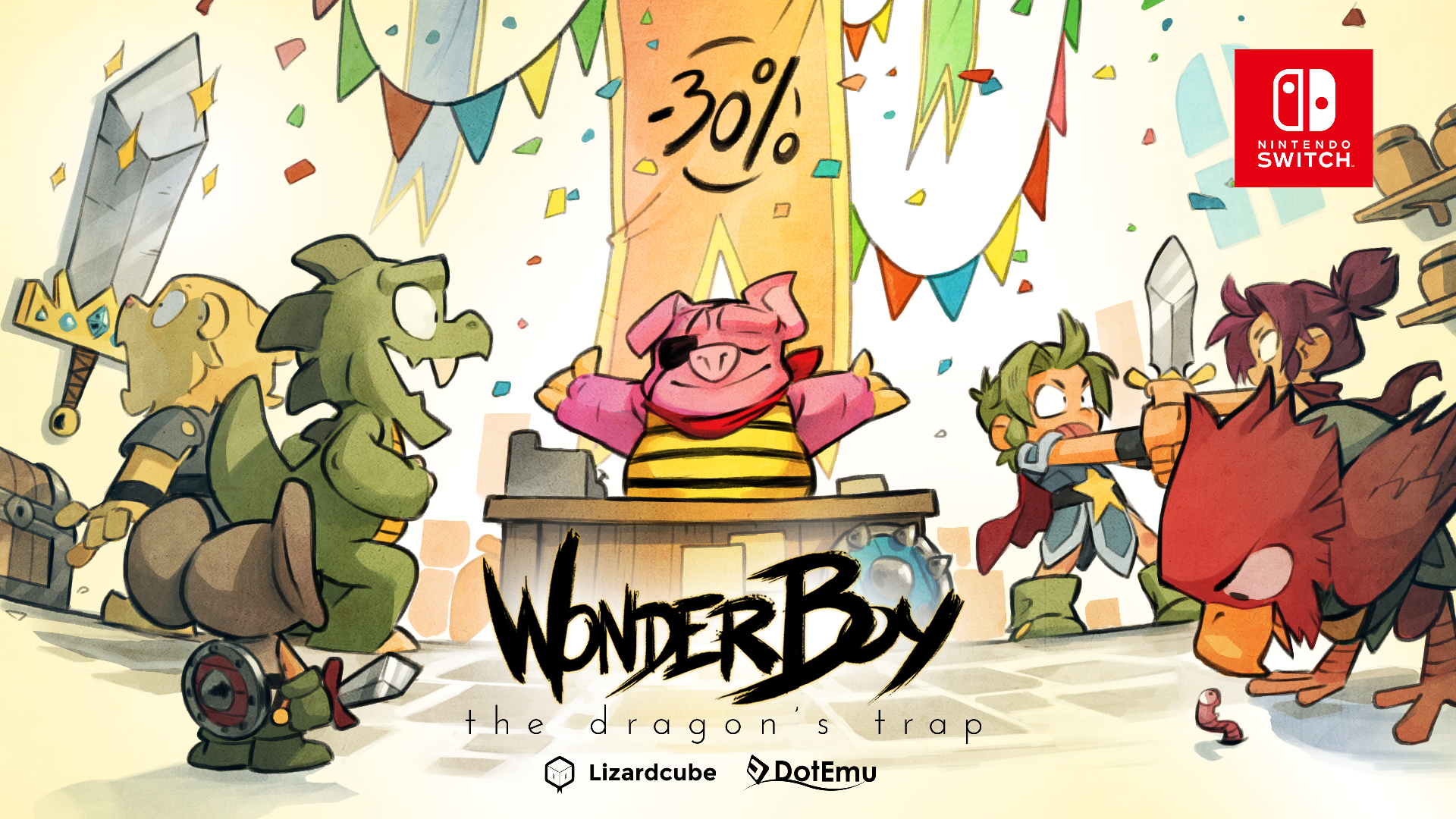 Wonder Boy: The Dragon’s Trap en promotion pour la première fois sur Nintendo Switch !