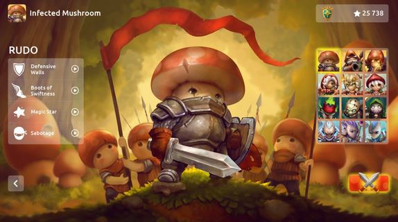 Mushroom Wars 2 affiche le logo Nintendo Switch