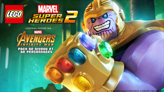 LEGO Marvel Super Heroes 2 dévoile le contenu de son Pack de Niveau et de Personnages « Avengers : Infinity War » inspiré du film de Marvel Studios