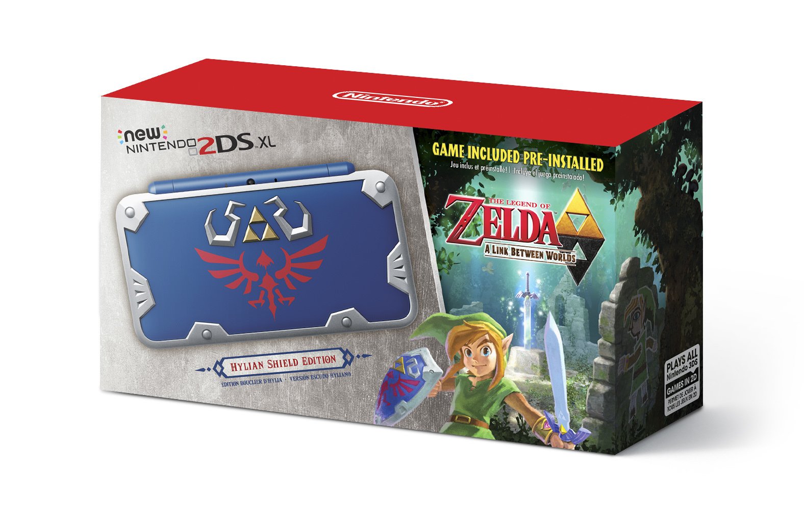 Nintendo annonce la New 2DS XL Hylian Shield Edition (Zelda)
