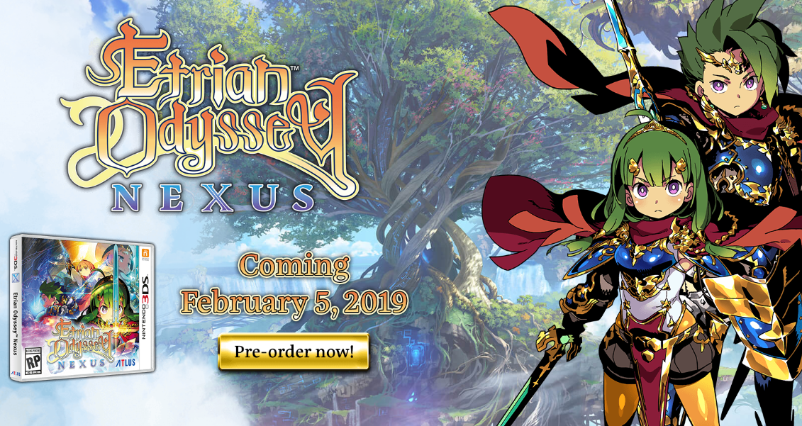 Etrian Odyssey Nexus confirmé en Occident sur 3DS