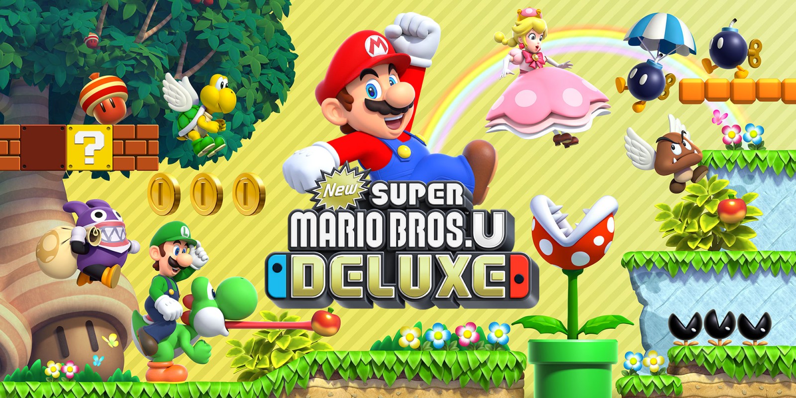 Une jaquette et quelques images pour New Super Mario Bros. U Deluxe