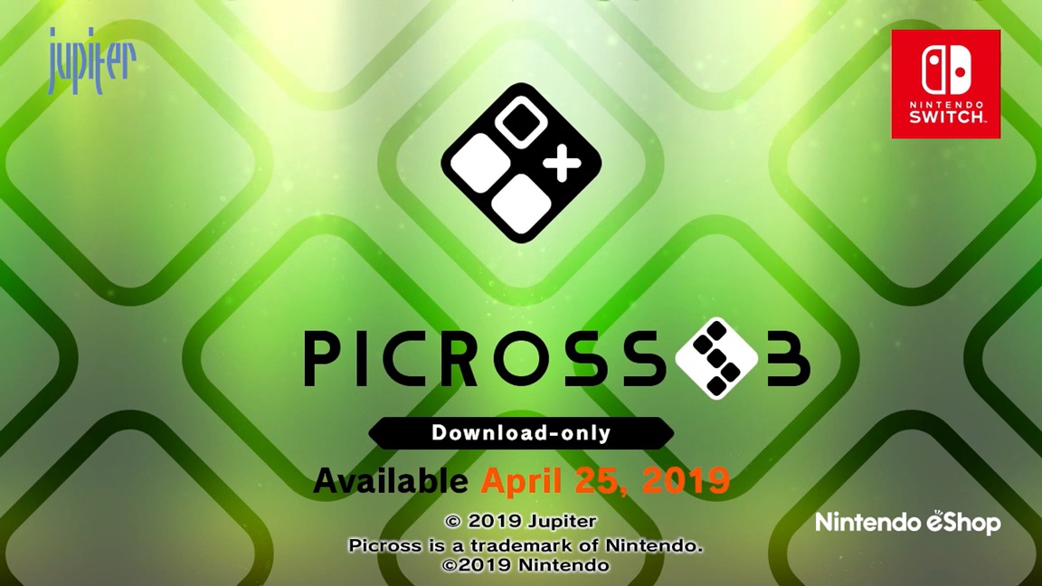 PICROSS S3 la semaine prochaine sur Nintendo Switch