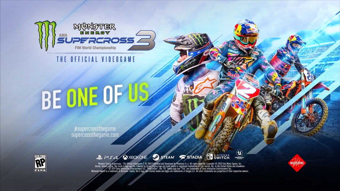 Monster Energy Supercross: The Official Videogame 3 annoncé sur Nintendo Switch