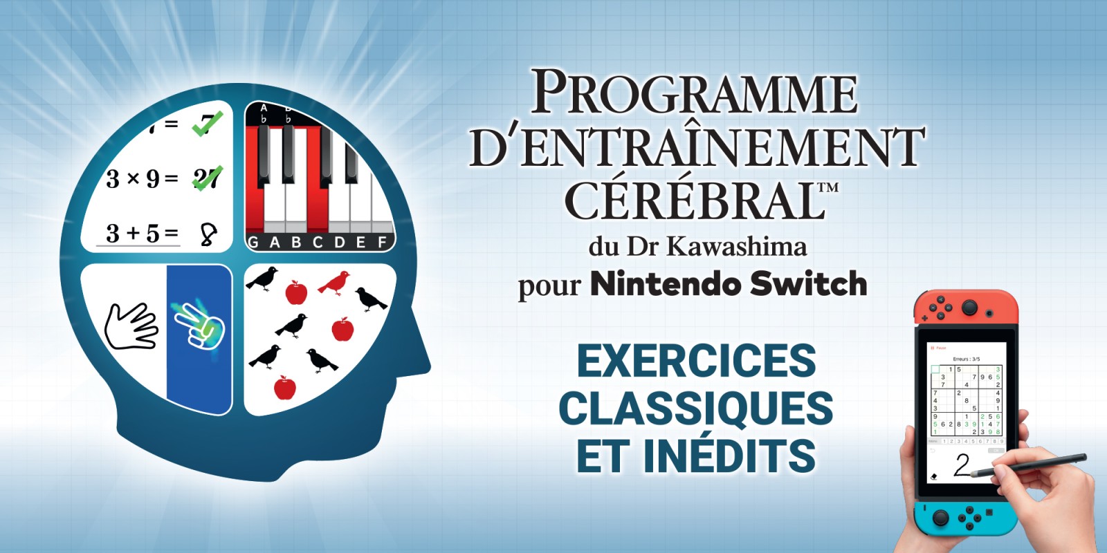 Programme d’entraînement cérébral du Dr Kawashima en vidéo sur Nintendo Switch