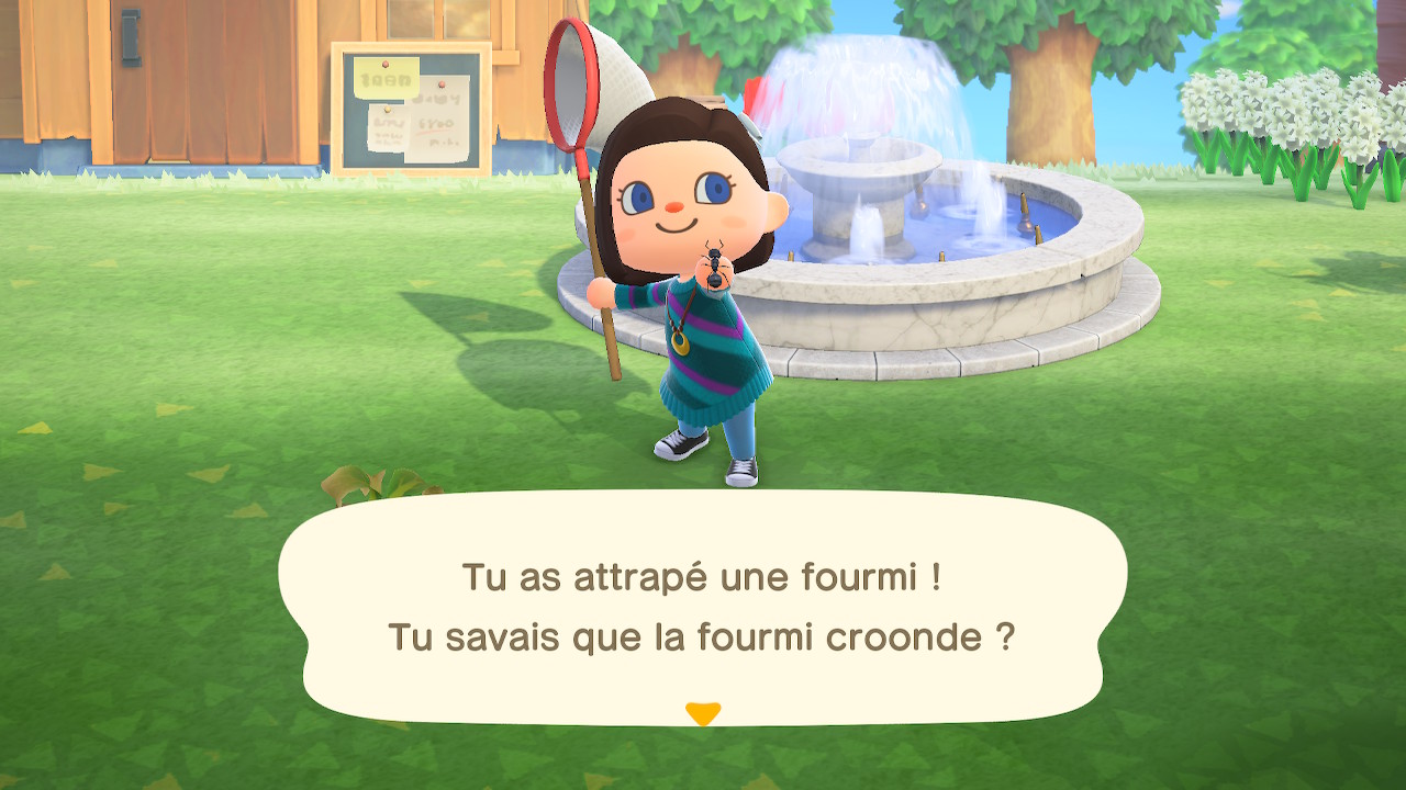 Capturer des fourmis dans Animal Crossing : New Horizons