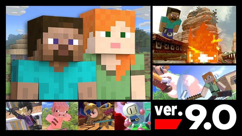 Steve et Alex de Minecraft disponible dans Super Smash Bros. Ultimate