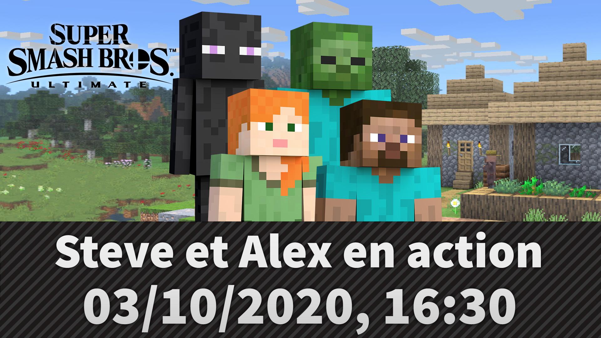 M. Sakurai reviendra demain dans une longue vidéo présentant Minecraft dans Smash Bros.