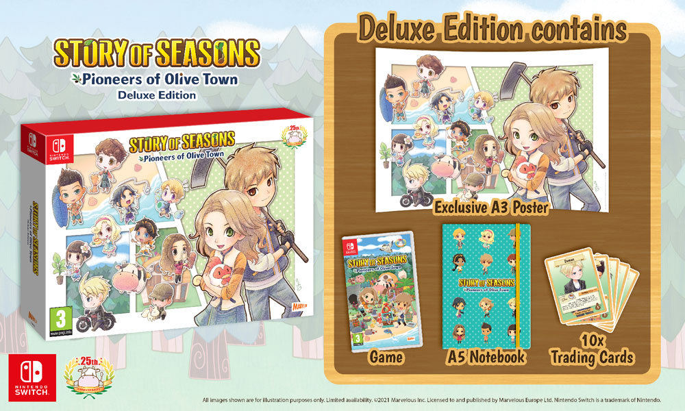 Une belle édition limitée pour Story of Seasons: Pioneers of Olive Town sur Nintendo Switch