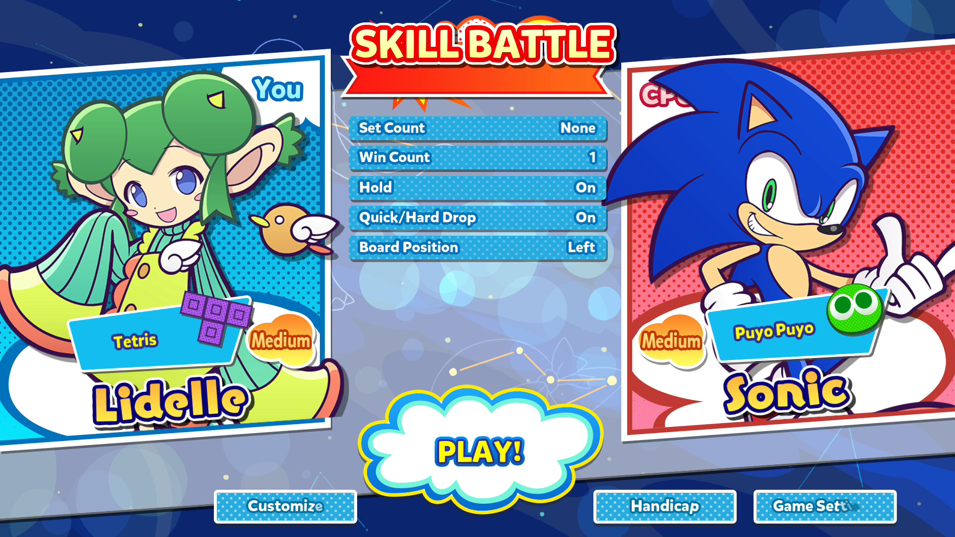 Sonic arrive à toute allure dans Puyo Puyo Tetris 2
