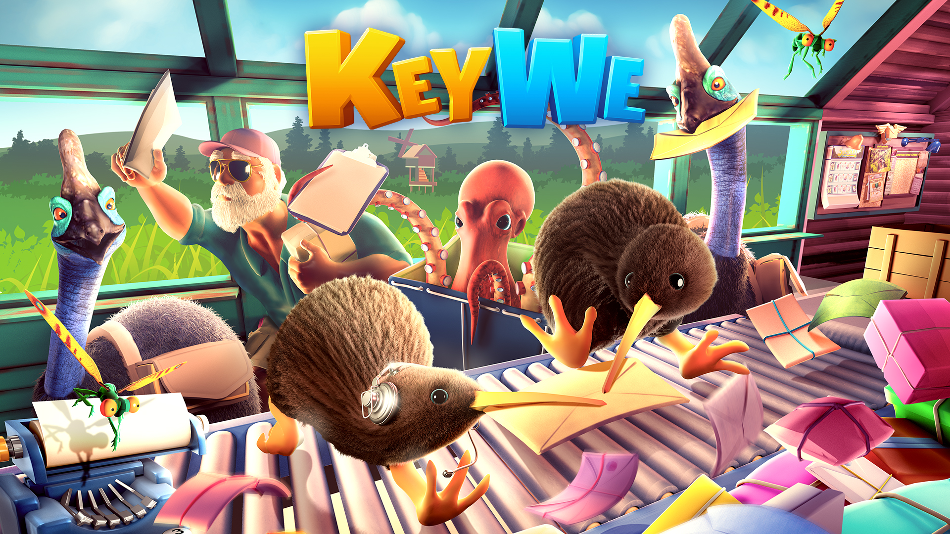 Les adorables kiwis postiers de KeyWe partent en tournée de courrier cet été sur Nintendo Switch !