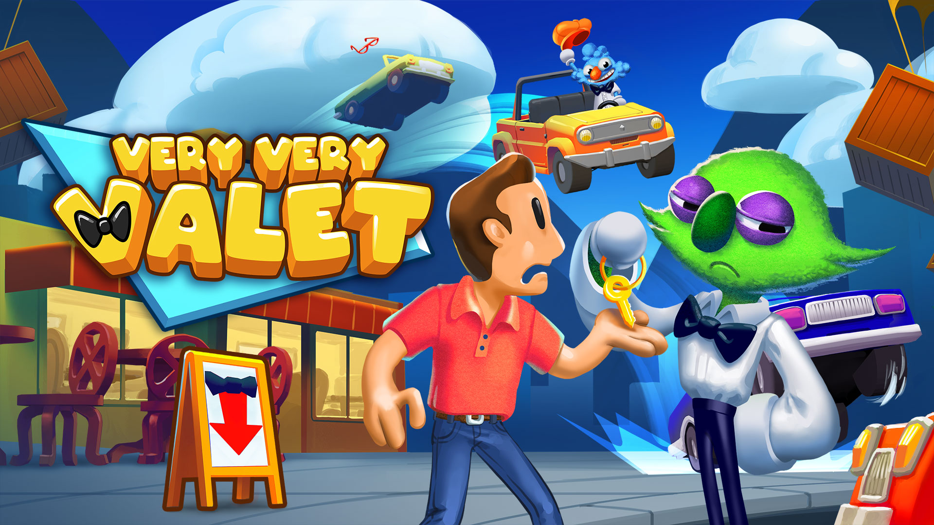 Devenez un véritable voiturier dans le party-game chaotique Very Very Valet sur Nintendo Switch