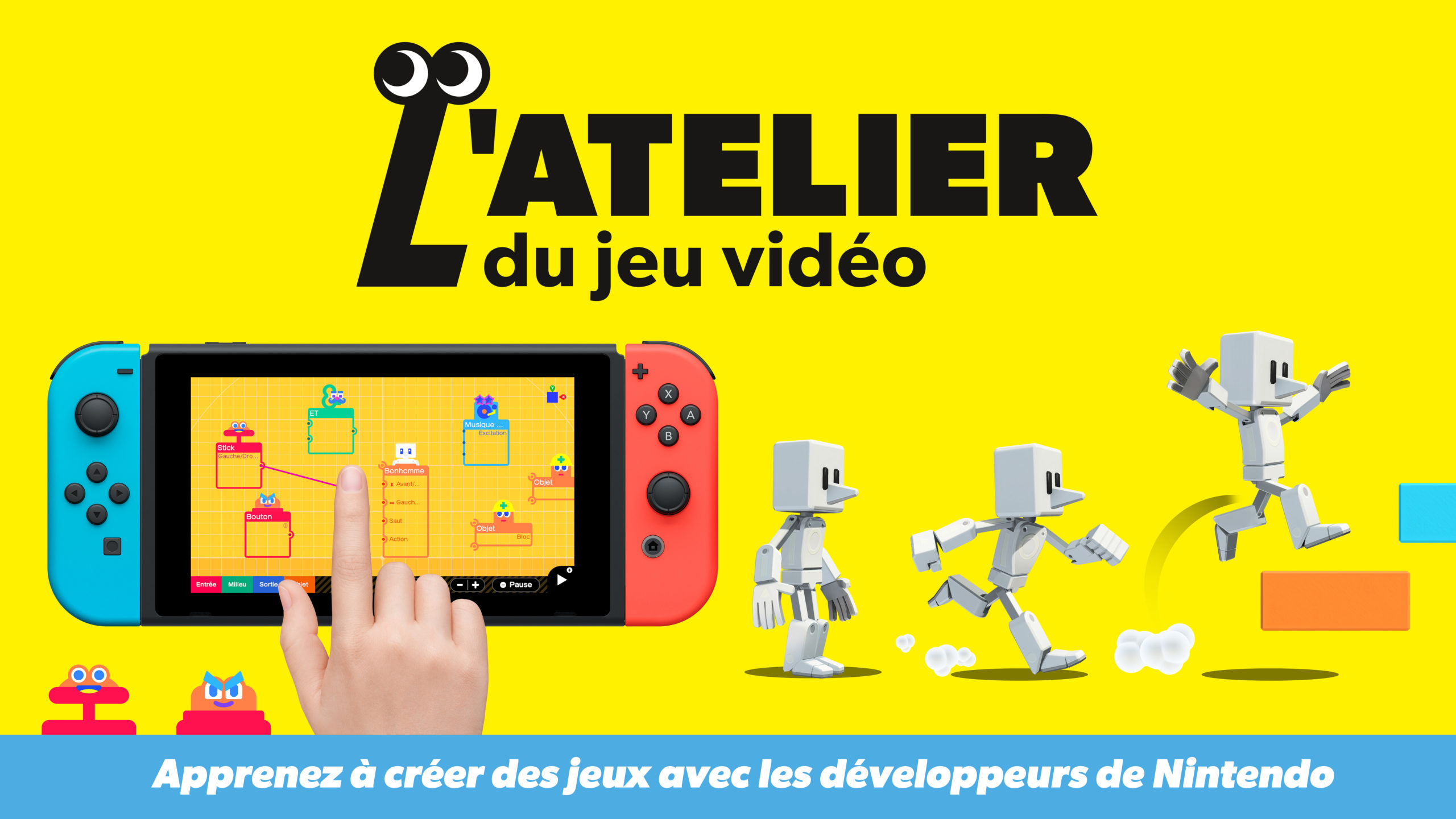 Nintendo annonce l’atelier du jeu vidéo sur Nintendo Switch