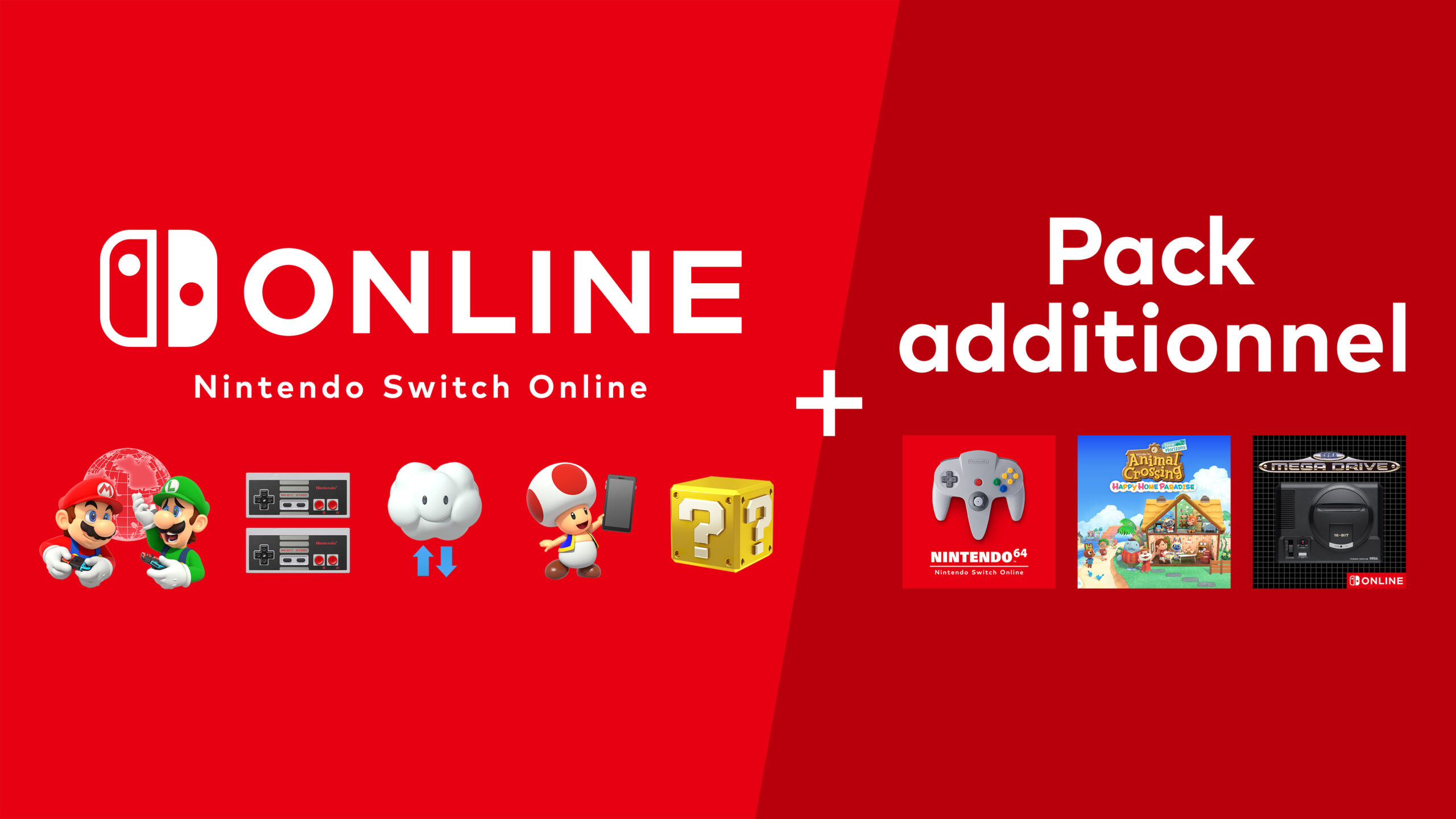 Prix et autres informations autour du Nintendo Switch Online + Pack additionnel