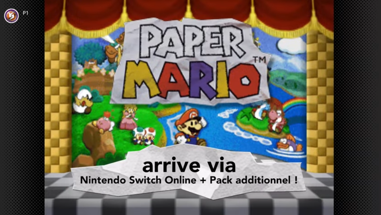 Paper Mario arrive dans Nintendo Switch Online + Pack additionnel !