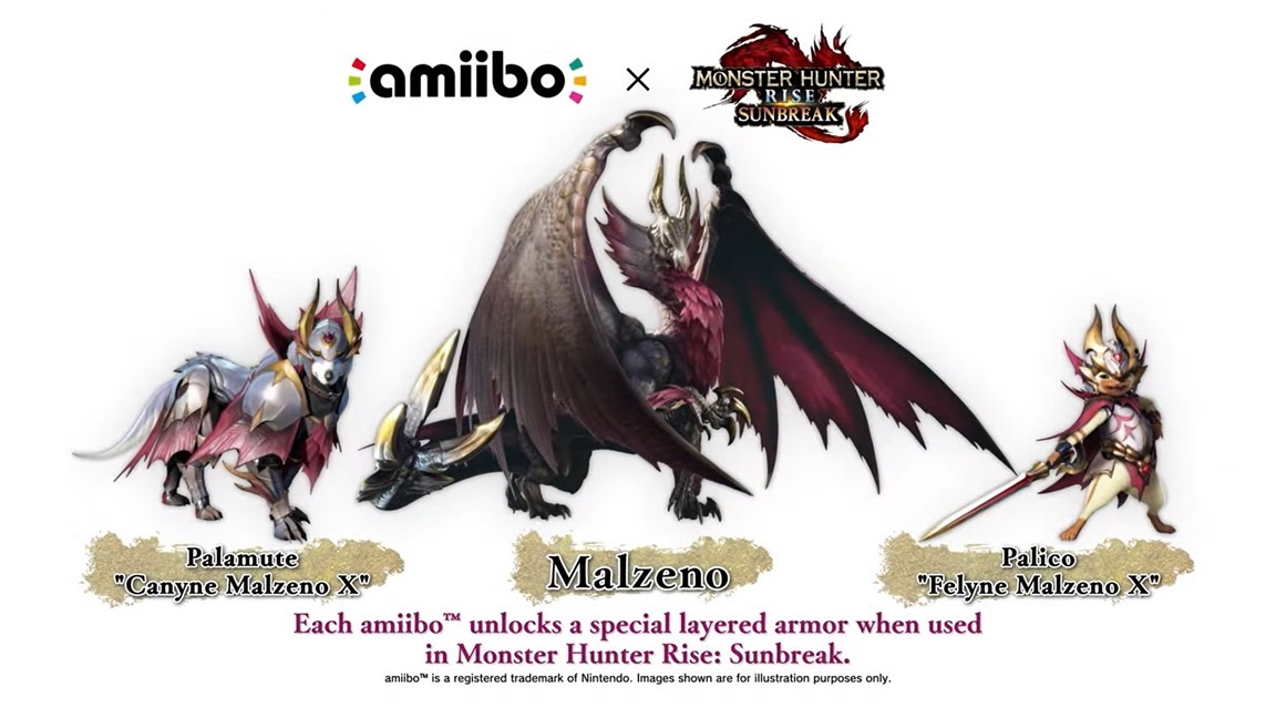 Capcom dévoilé un nouveau trailer pour Monster Hunter Rise: Sunbreak et 3 amiibo