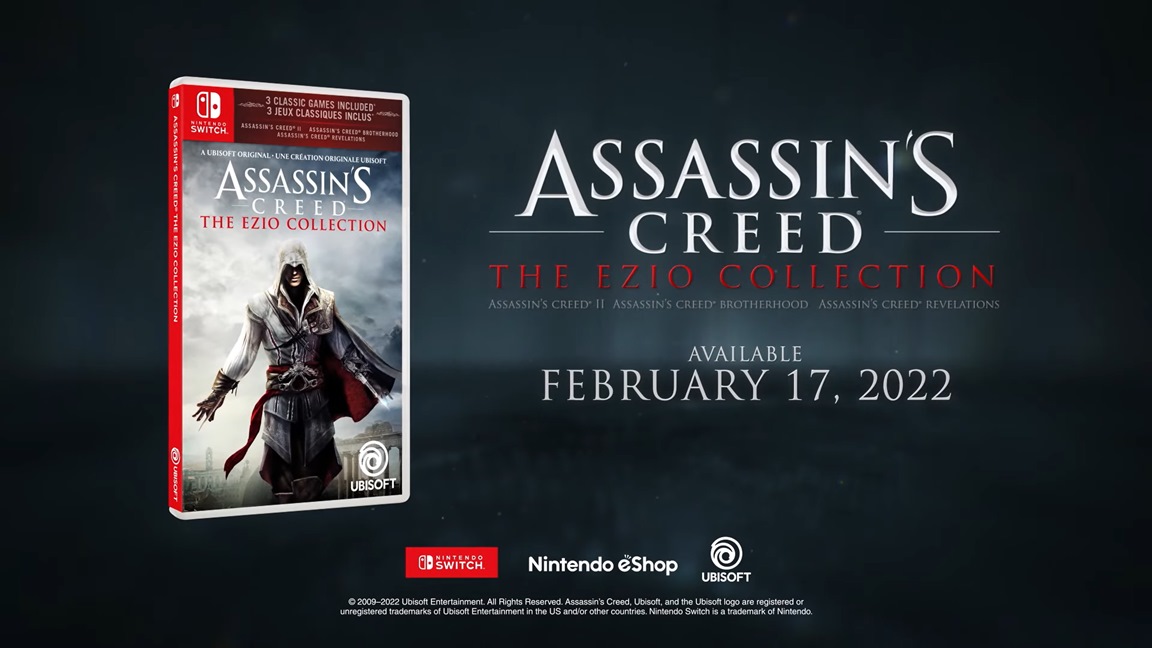 Assassin’s Creed: The Ezio Collection annoncé sur Nintendo Switch