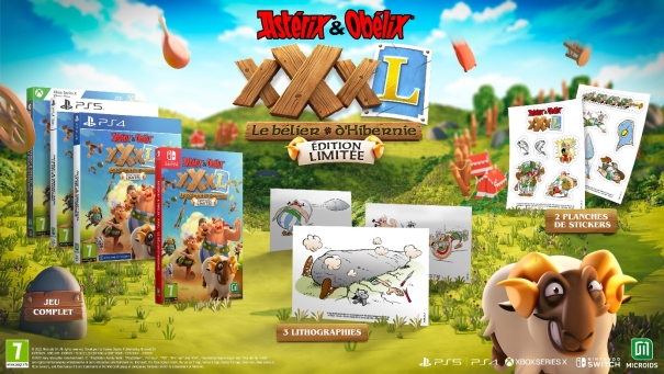Microids révèle l’édition limitée et collector du jeu vidéo Astérix & Obélix XXXL : Le Bélier d’Hibernie