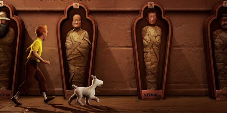 À venir en 2023, le jeu vidéo Tintin Reporter – Les Cigares du Pharaon : un avant-gout en images