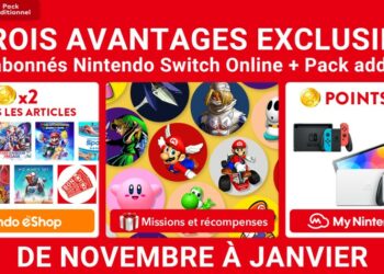 Les abonnés Nintendo Switch Online + Pack additionnel vont pouvoir profiter de trois avantages exclusifs pour une durée limitée