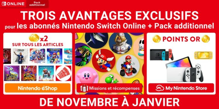 Les abonnés Nintendo Switch Online + Pack additionnel vont pouvoir profiter de trois avantages exclusifs pour une durée limitée