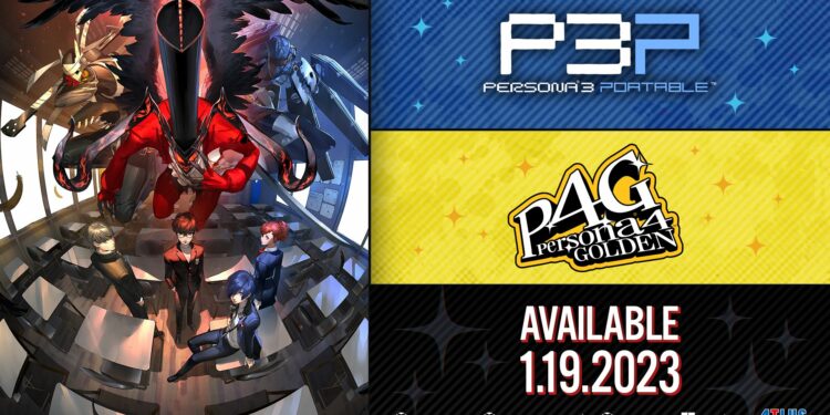 Une date de sortie pour Persona 3 Portable & Persona 4 Golden sur Nintendo Switch