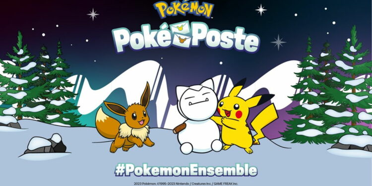 Célébrez Pokémon ensemble cet hiver en partageant vos vœux aux bureaux éphémères de la Poké Poste