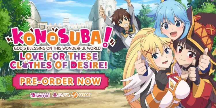 Konosuba: God’s Blessing on This Wonderful World arrivera aussi en Europe sur Nintendo Switch