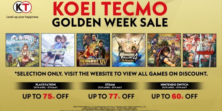 KOEI TECMO Europe lance le début des soldes de la Golden Week