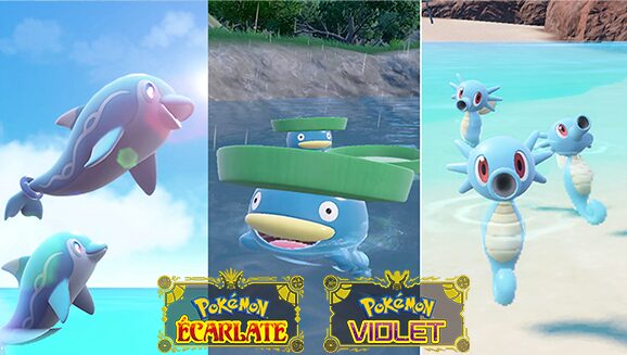 Attrapez des Pokémon de type Eau lors des apparitions massives de Pokémon Écarlate et Pokémon Violet