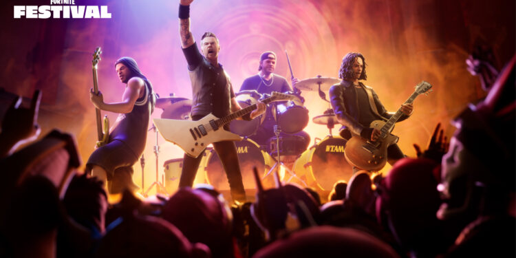 Metallica x Fortnite – Nouvelle expérience musicale, nouvelle saison de Fortnite Festival, nouvelle scène Royale, et bien plus encore !