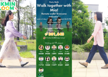 Nouvelle fonctionnalité « Party Walk » lancée sur Pikmin Bloom