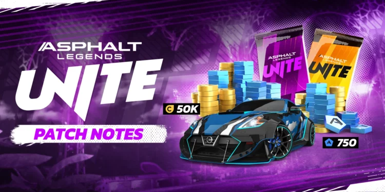 Le patch note de la grosse mise à jour Asphalt Legends Unite