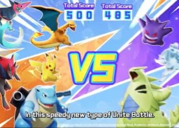 Un nouveau mode de combat pour Pokémon UNITE + Nymphali de Tomoya Ogawa dans Violet et Écarlate