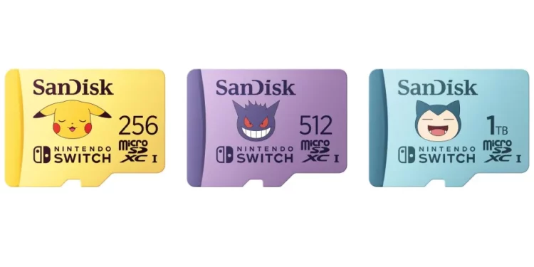 SanDisk lance de nouvelles cartes microSD Pokemon
