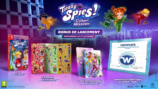 Totally Spies! – Cyber Mission : découvrez les bonus de lancement Nintendo Switch