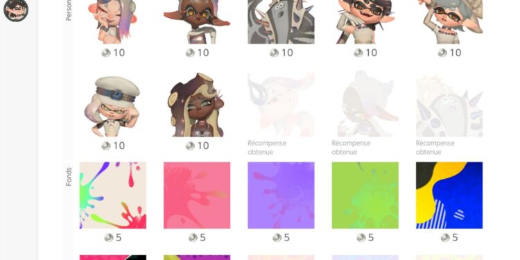 Des icônes Splatoon 3 ont été ajoutées au Nintendo Switch Online