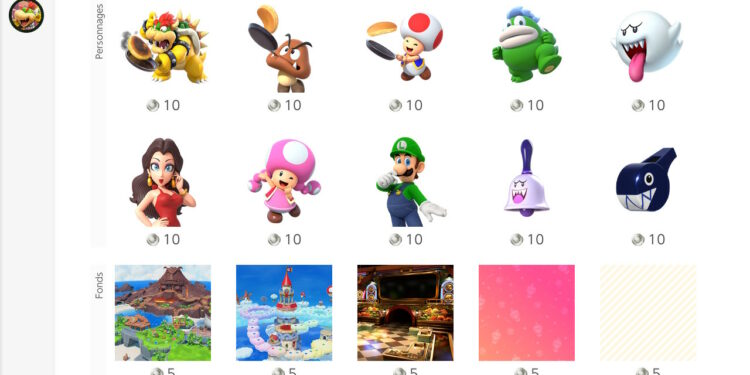 Vague 2 des icônes Super Mario Party Jamboree