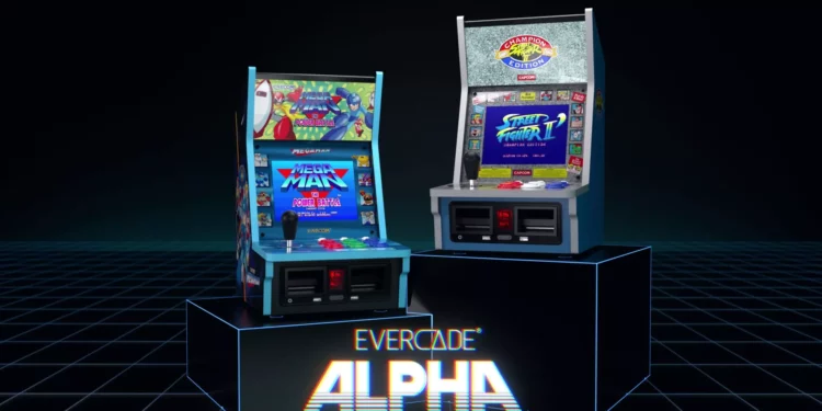 Jouez à vos cartouches Evercade sur borne d’arcade avec les bartops Evercade Alpha