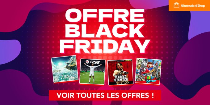 Nintendo lance les promotions du Black Friday 2024 sur Switch