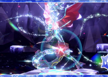 Attrapez un Rayquaza chromatique lors de raids Téracristal 5 étoiles spéciaux dans Pokémon Écarlate et Pokémon Violet !
