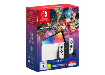 Le pack Nintendo Switch – modèle oled (blanc) avec Mario Kart 8 est disponible en Europe